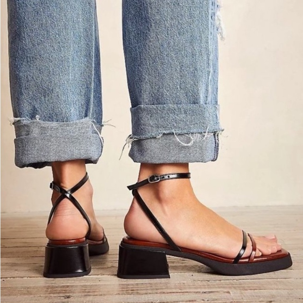 E8 by Miista Rosalyn Black Strappy Sandals